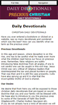 Mobile Screenshot of precious-christian-dailydevotionals.com